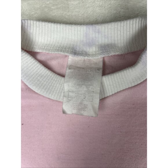 Vintage 80s/90s Girls Sleep Shirt Size 7-8 Bear Moon Pink Long - Picture 3 of 8